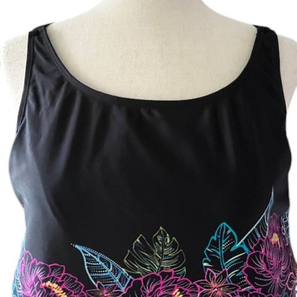 Torrid 4 Wireless High Neck Bikini Top Floral Swim Soft Cups Plus 4X NWOT - Picture 2 of 11